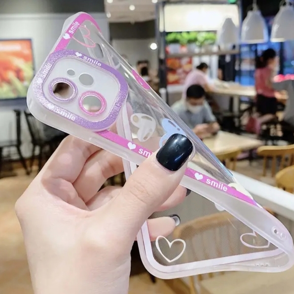 Brand new Apple IPhone 13 Pro Max Love heart 🩷🩵💜 Silicone Phone case - Picture 3 of 6